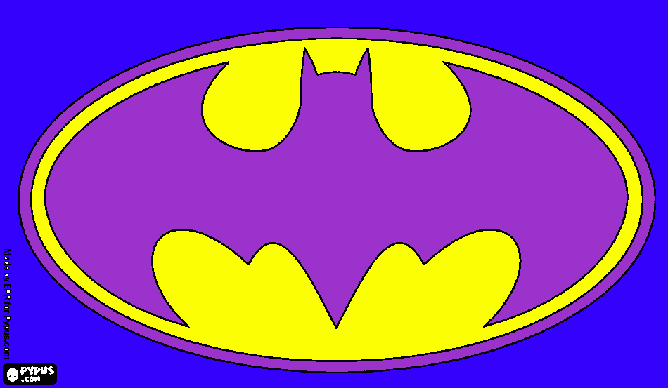 logo batman para colorear, logo batman para imprimir