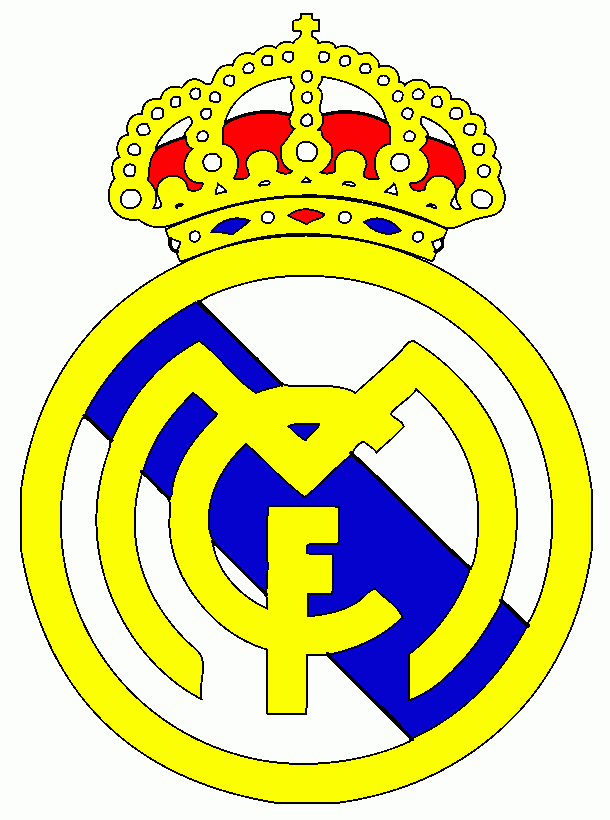 LOGO DEL REAL MADRID para colorear