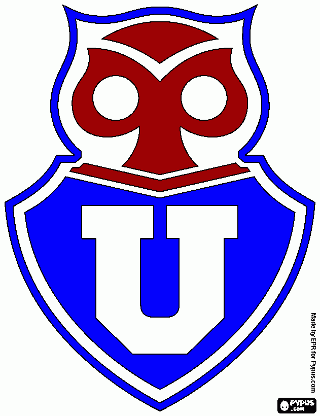 logo universidad de chile para colorear