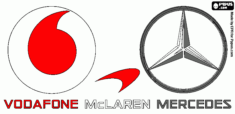 LOGOS DE McLAREN F1 para colorear