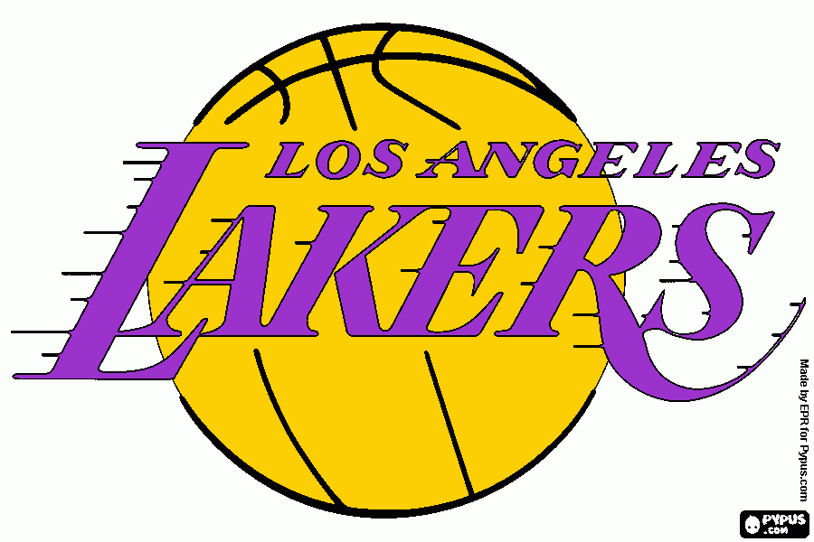 Los Angeles Lakers para colorear