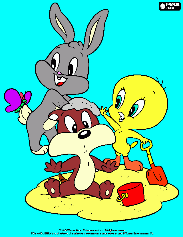 los looney tunes para colorear