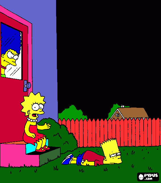 los simpsons para colorear