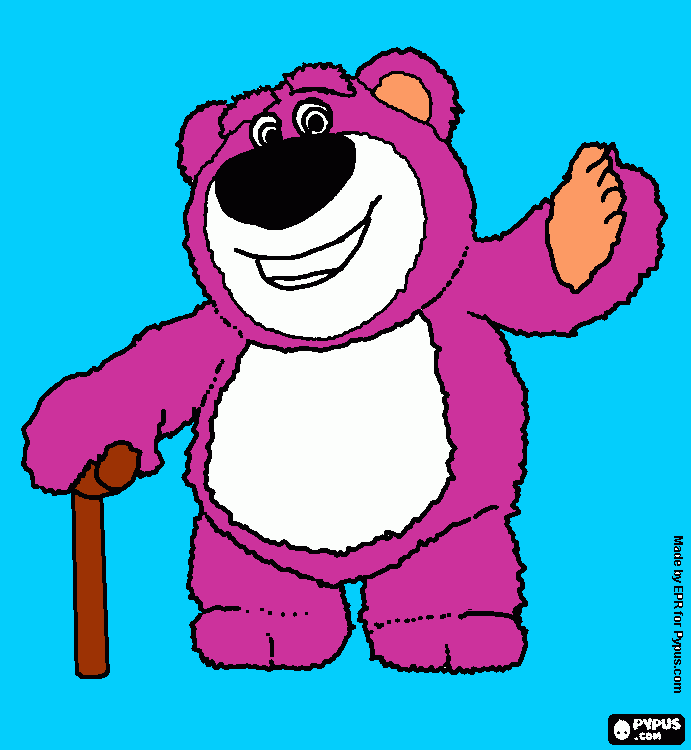 lotso el oso para colorear