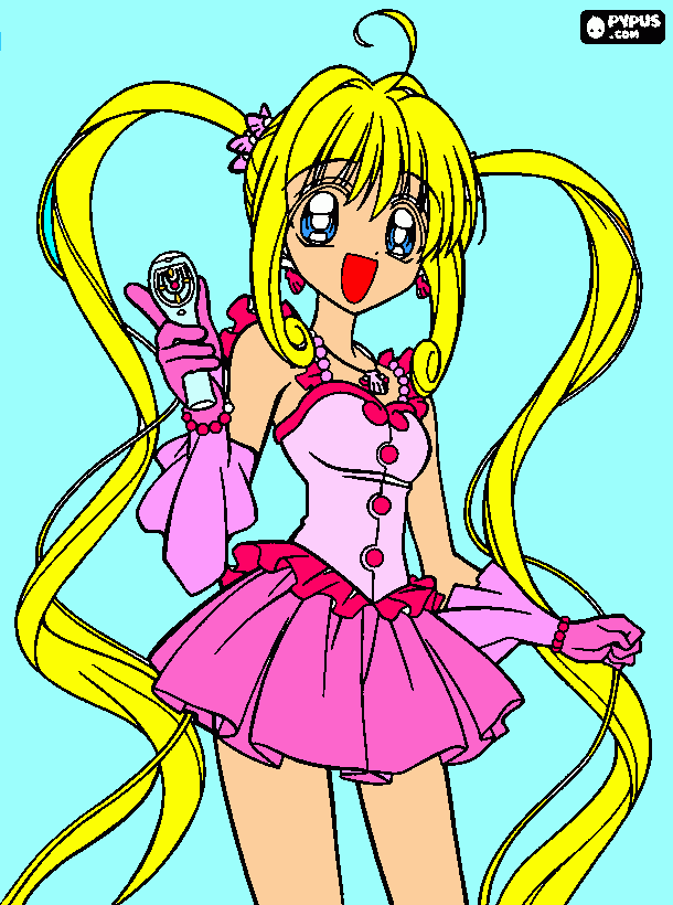 luchia nanami princesa sirena para colorear