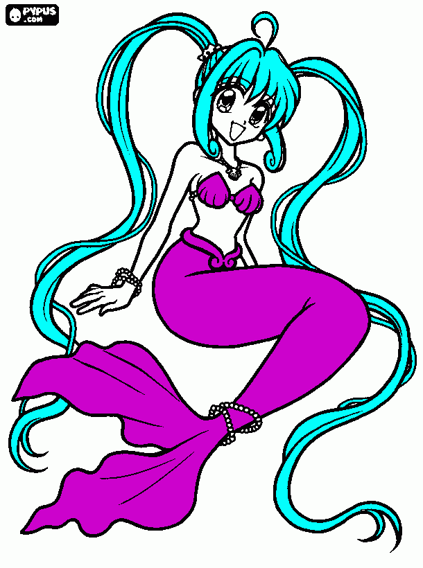 lucia nanami para colorear