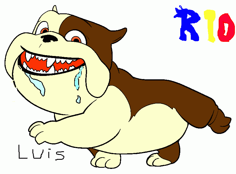 Luis,Bulldog de Rio para colorear