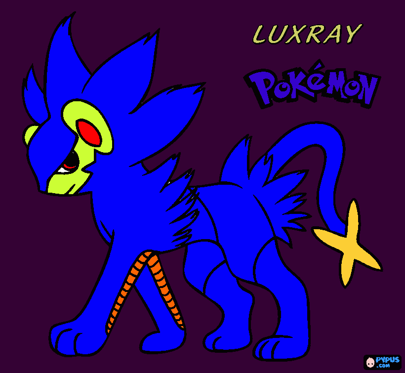 luxray pokemon para colorear