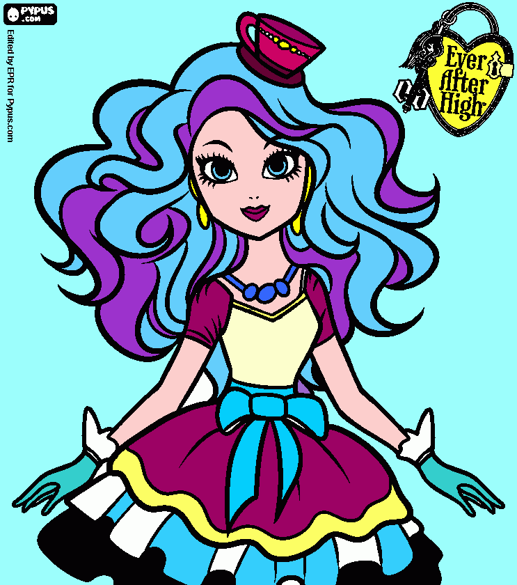 madeleine hatter para colorear