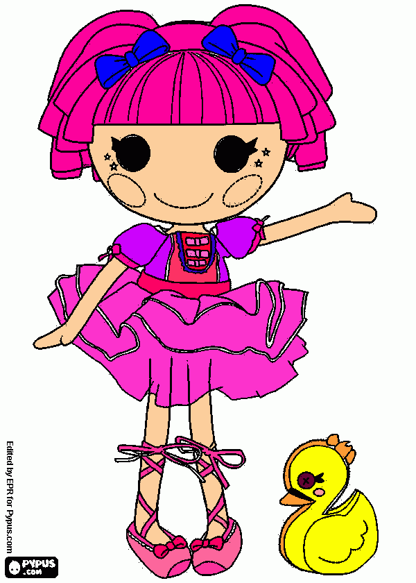 Magui y La Bailarina para colorear