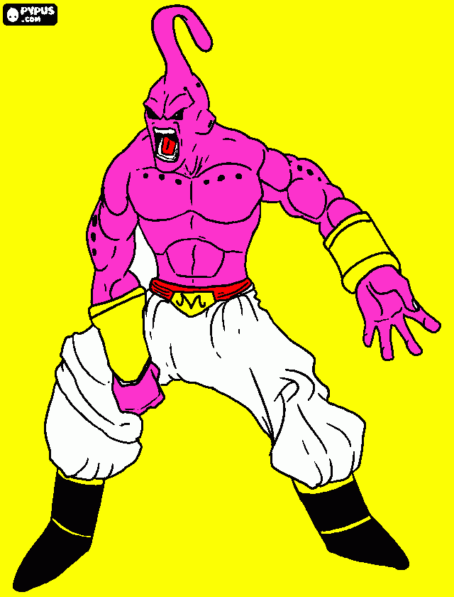 main buu para colorear