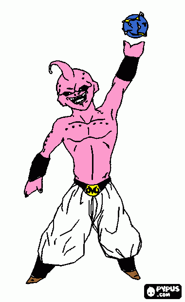 majin buu para colorear