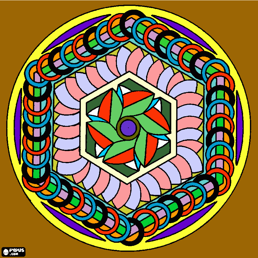 Mandala 06042020 para colorear