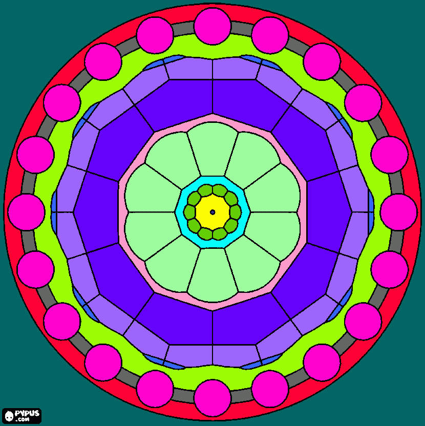 mandala 17-12-2014    21.11 hs para colorear