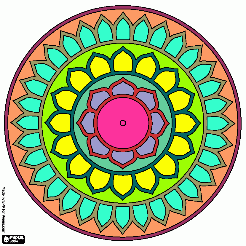 mandala  2 pintada por chv  17-12-2014   18-33hs para colorear