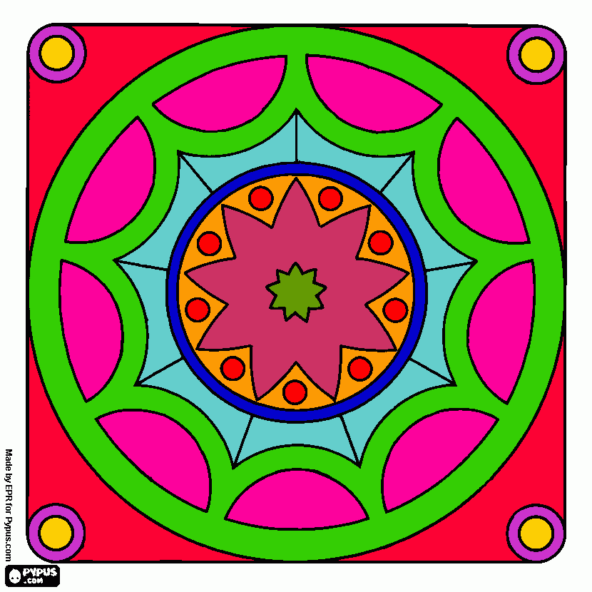 mandala cayetana para colorear