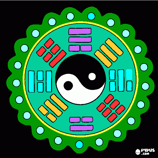 mandala china para colorear