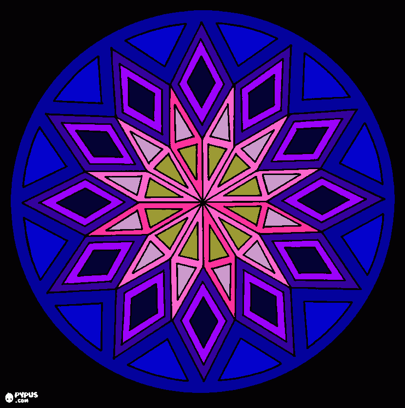 mandala del ser interno para colorear