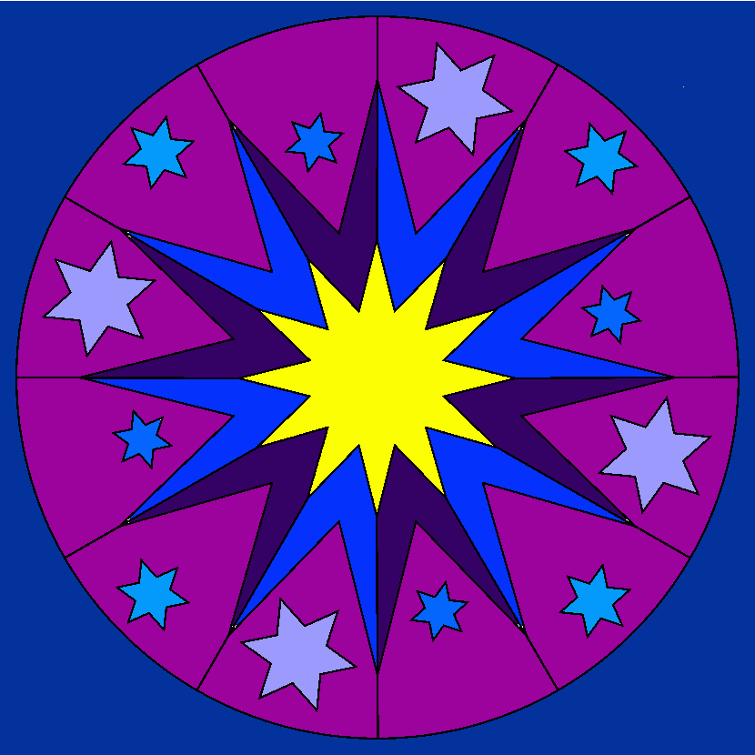 Mandala Emma(selenia) para colorear