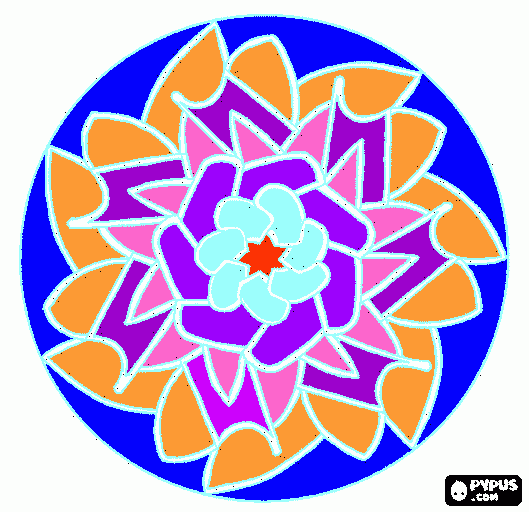 mandala enero 14 para colorear