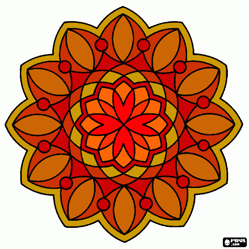 mandala pintar para colorear