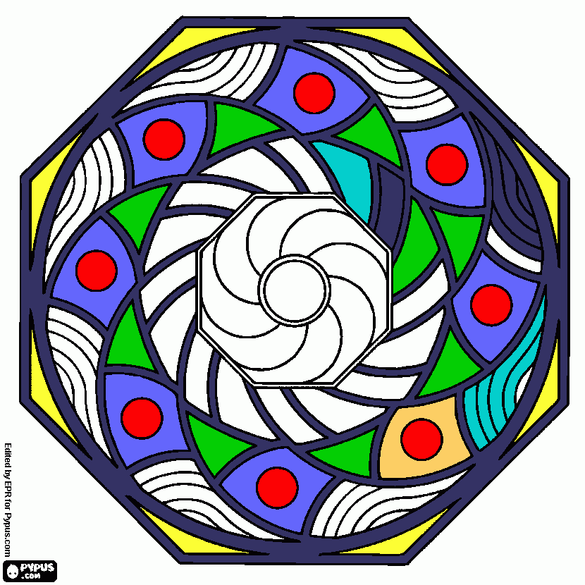 mandala por alejandro para colorear