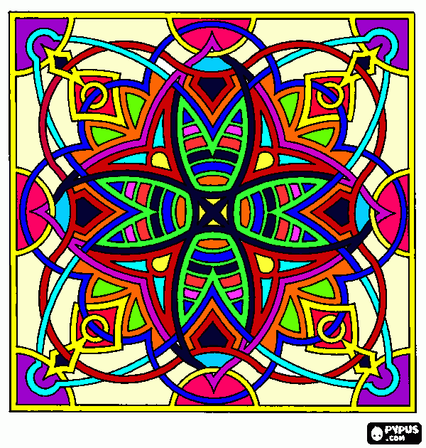 mandala religiosa para colorear