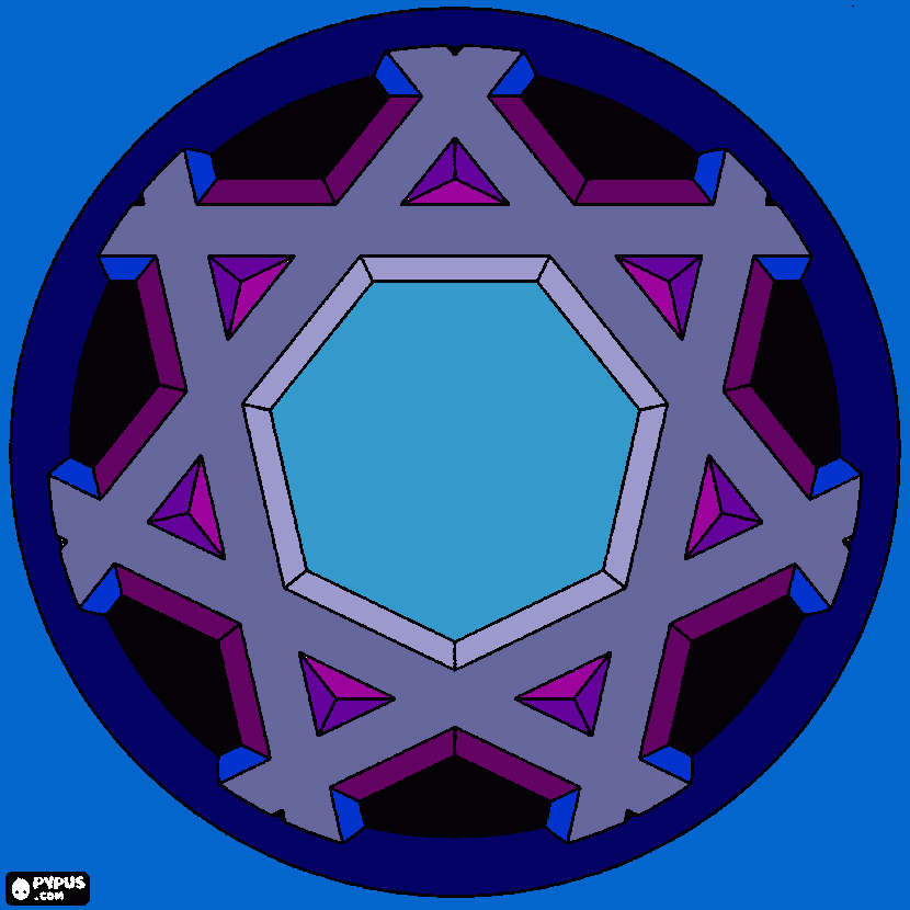 mandala shivoham para colorear