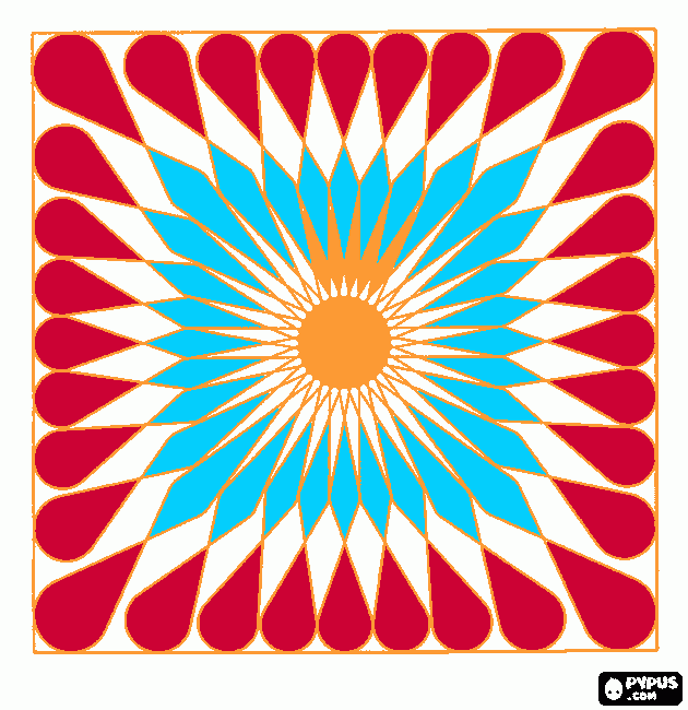 Mandala solar del cristo para colorear