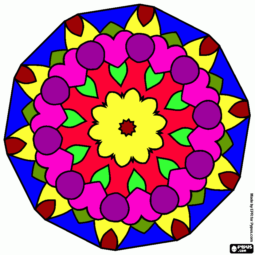 MANDALA SOPHIE  para colorear