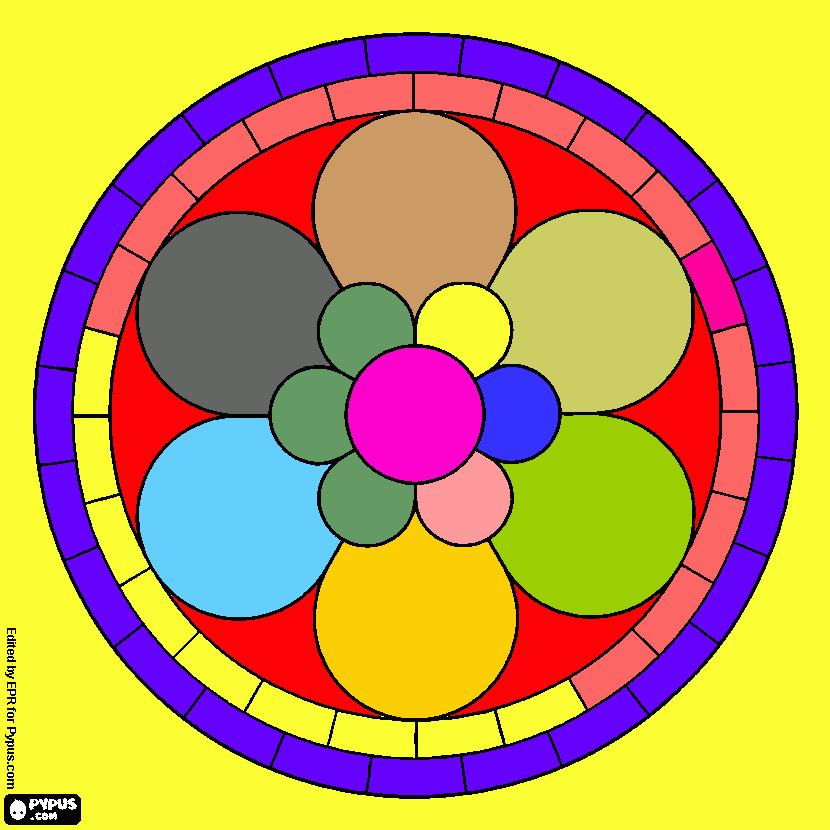 mandala ya pintada 17-12-2014   18,00 para colorear