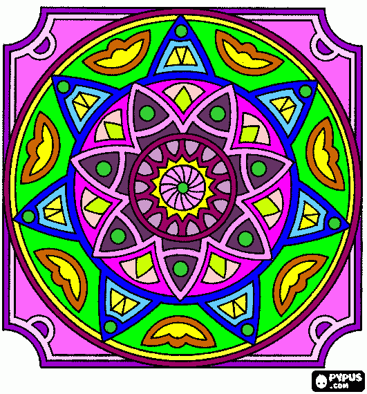 Mandala para colorear