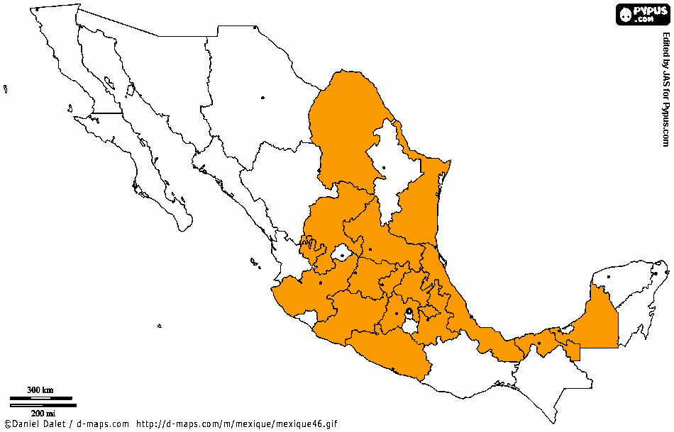 Mapa Cablemas para colorear