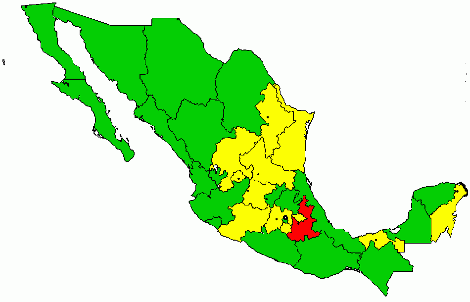 mapa de asistencias para colorear