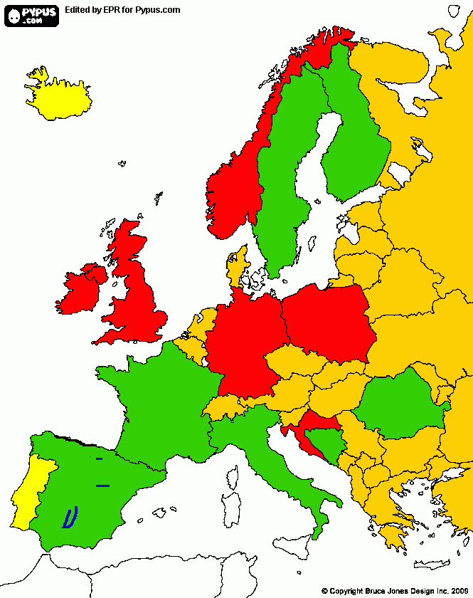 MAPA DE GUERRA para colorear