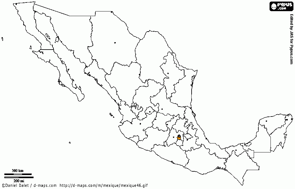 mapa DF para colorear