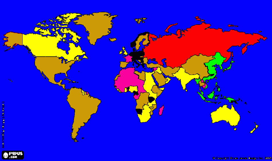 Mapa Imperis para colorear