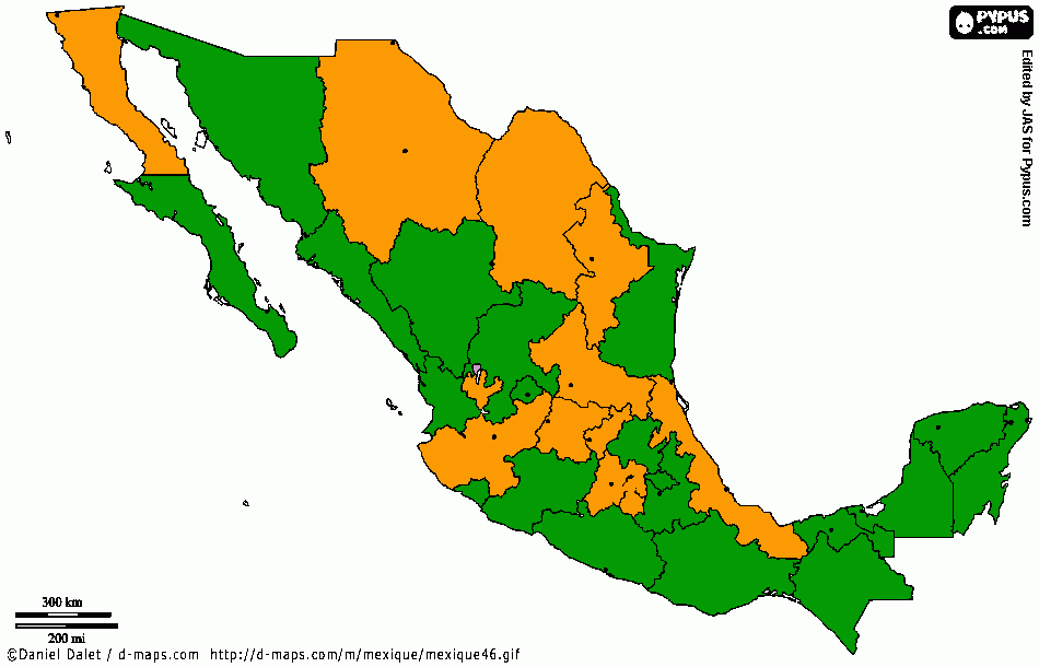 mapa lubral para colorear