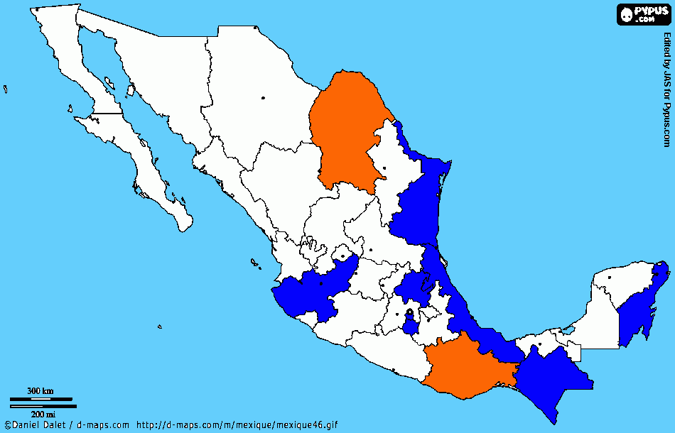 Mapa México_Museo Itinerante julio15 para colorear