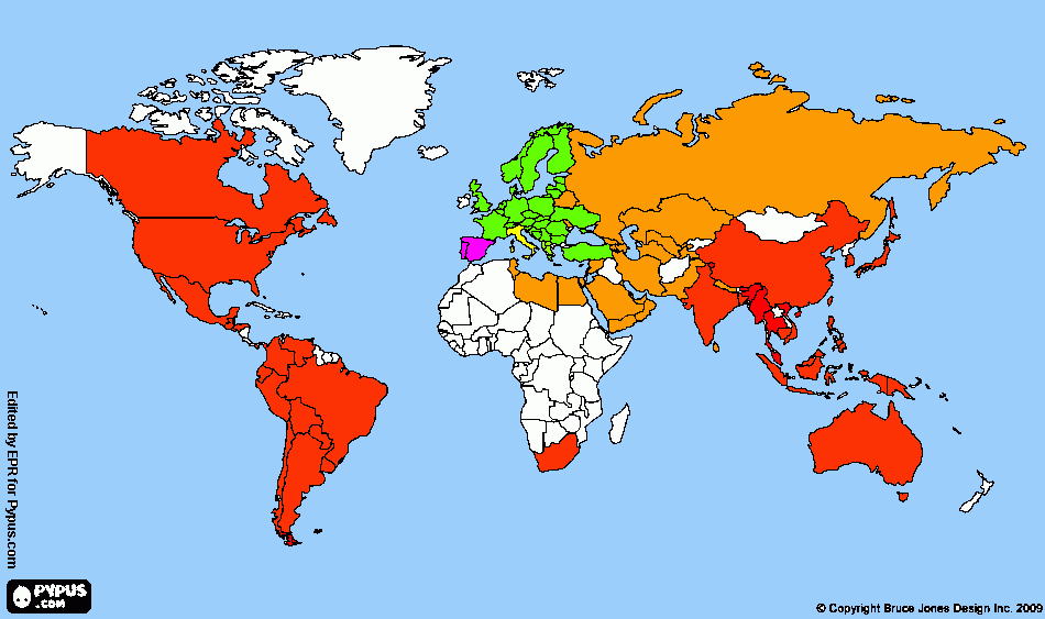 Mapa Org IDESA+ITF para colorear