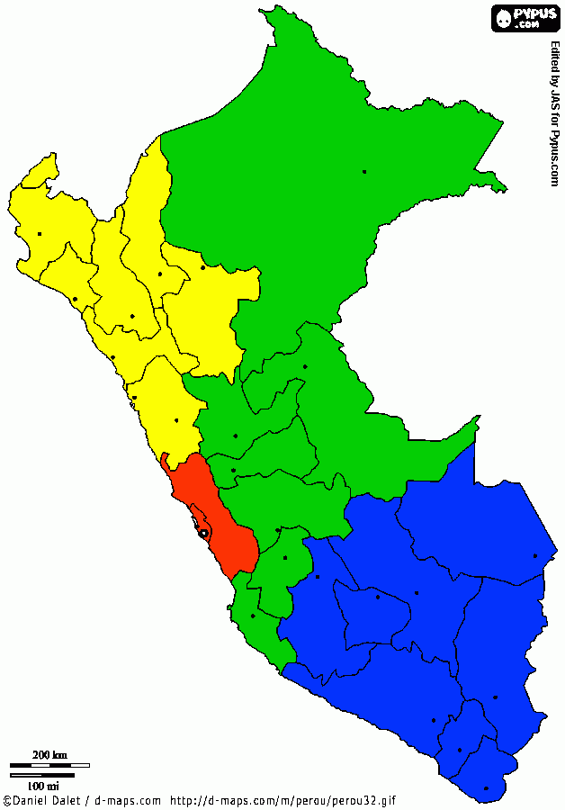 MAPA PERU CBC para colorear