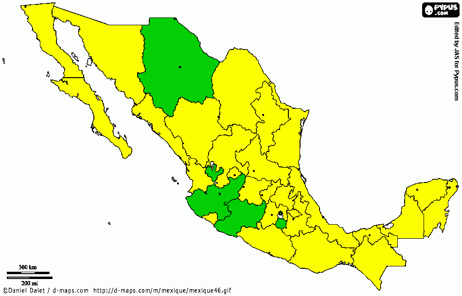 mapa pronaes para colorear