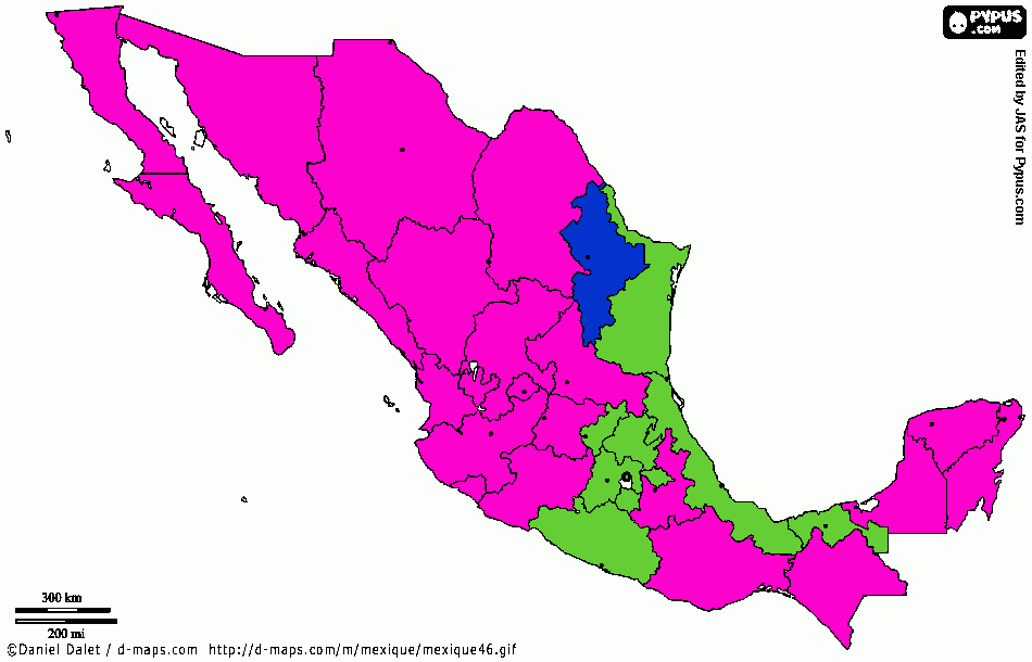 Mapa Tenencia para colorear