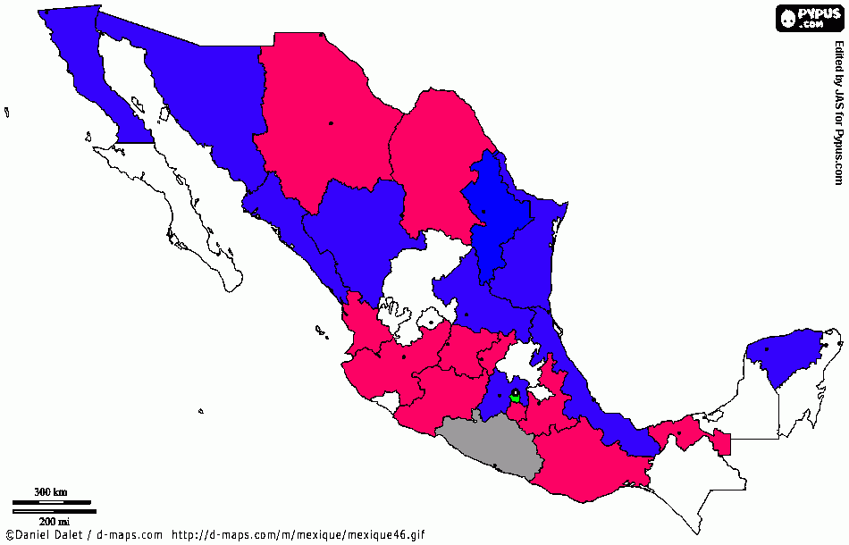 Mapa territorios MSL para colorear