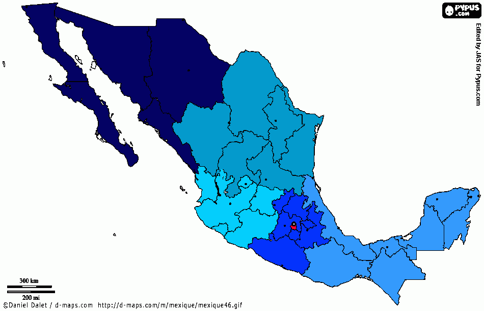 mapa UPN para colorear