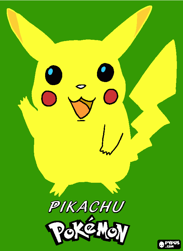 Mario Picachu para colorear