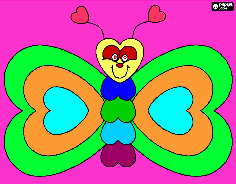 MARIPOSA PARA MI NAYARA para colorear