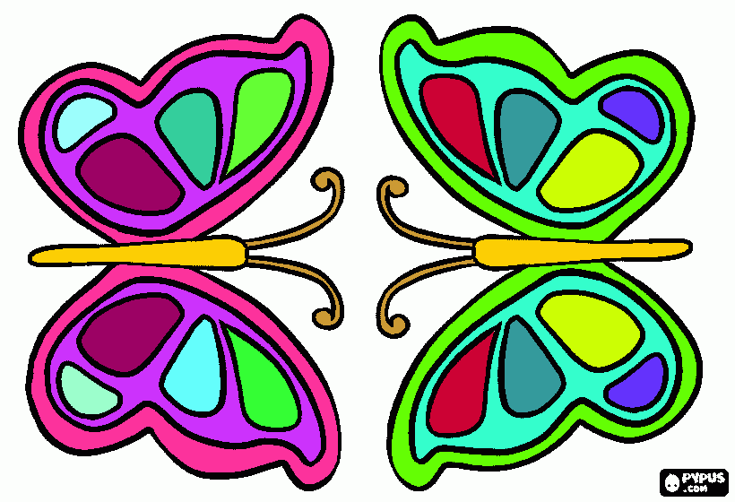 mariposas para colorear