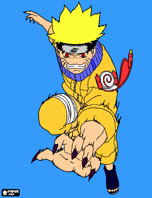 matias naruto para colorear