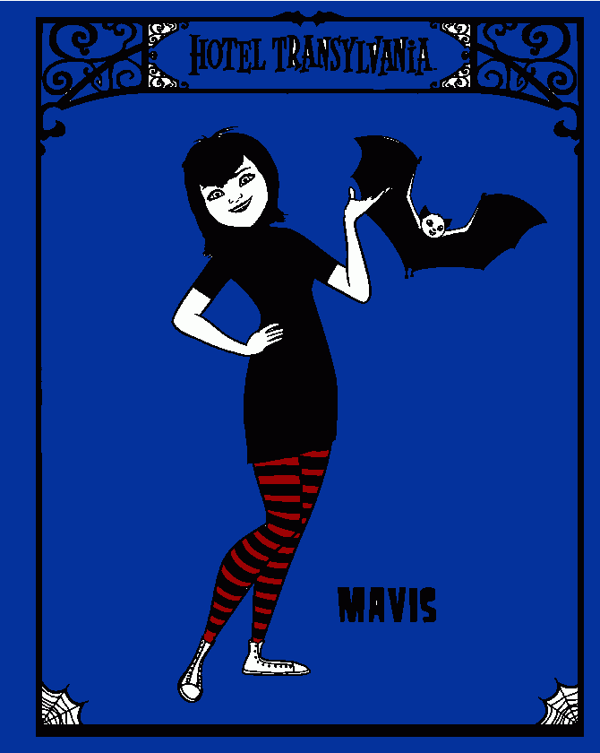 mavis del hotel transylvania para colorear